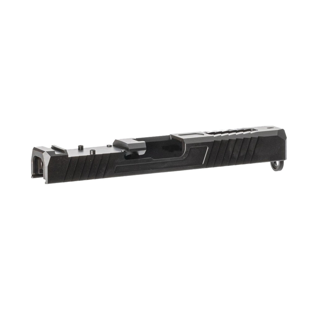 Brownells Premium Windowed Slide Fits Glock G17, Black - Brownells