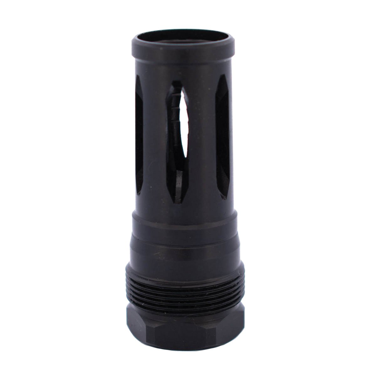 Rearden R2 Square Shoulder Flash Hider 1/2-28, Black - Rearden