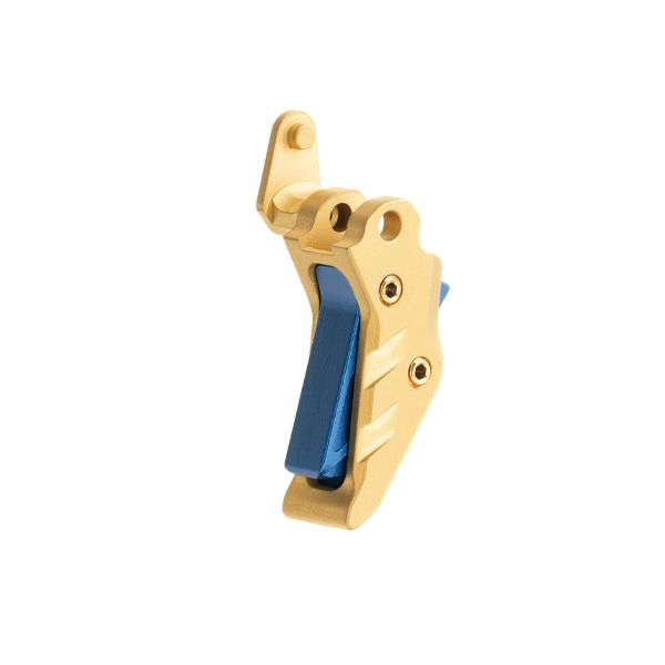 Tyrant Designs CNC IntelliFire Trigger Drop-In, Gold/Blue - Tyrant Designs Cnc