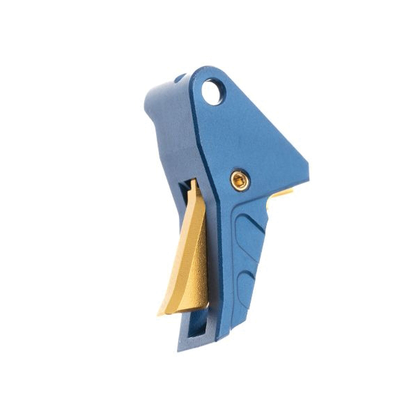 Tyrant Designs CNC ITTS Trigger, Blue/Gold - Tyrant Designs Cnc