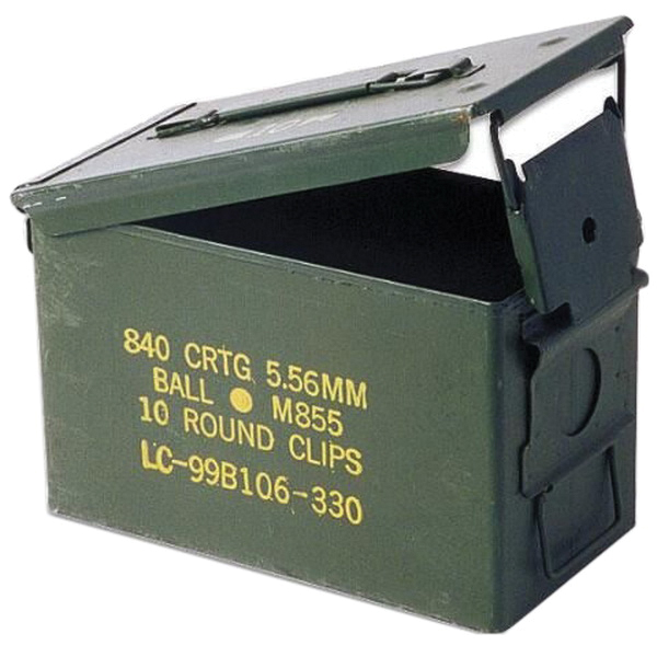 SCHRECK WHOLESALE GI .50 Cal Used Ammo Can, OD Green - Schreck Wholesale