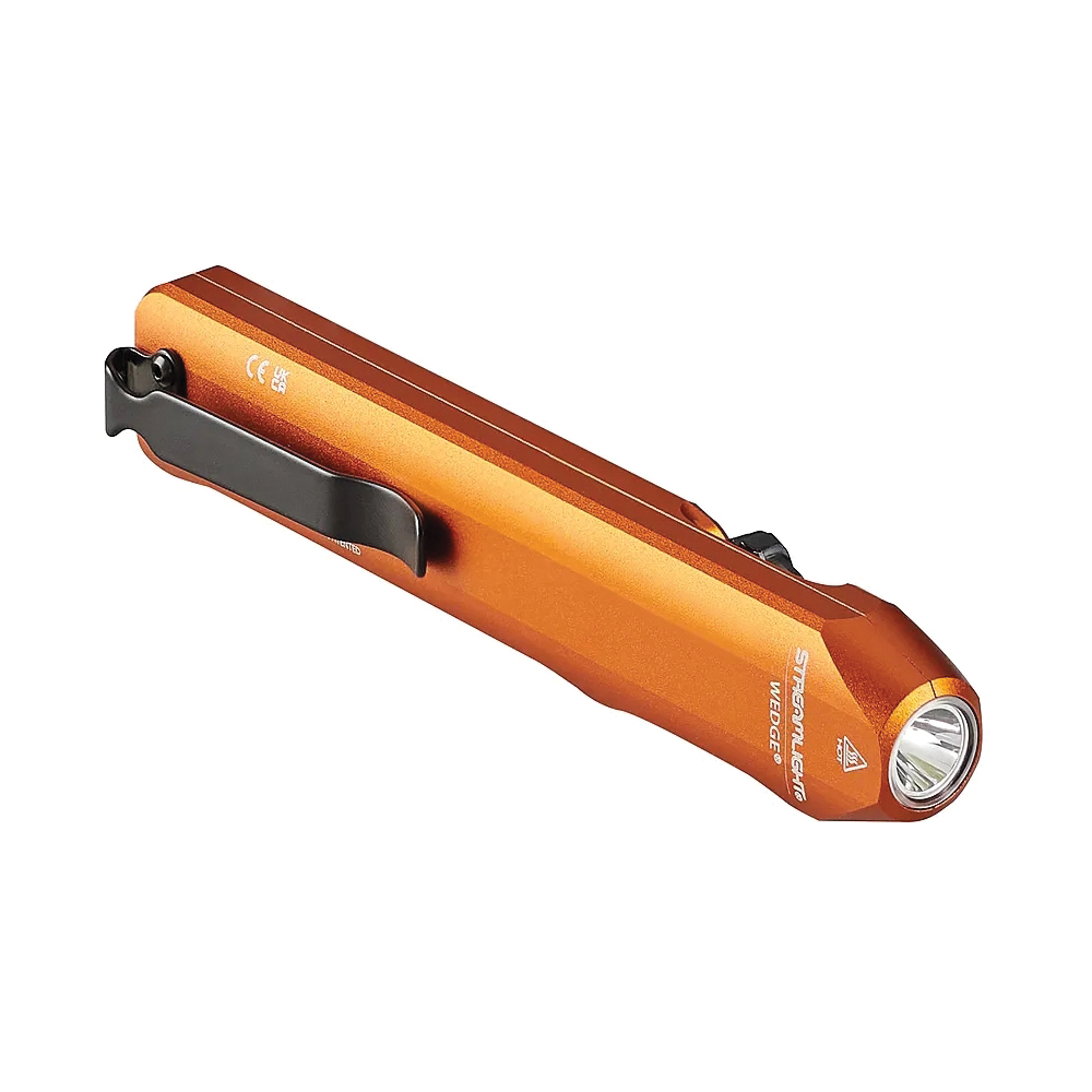 Streamlight Wedge Slim Everyday Carry Rechargeable EDC Flashlight, 1000 lm Orange - Streamlight