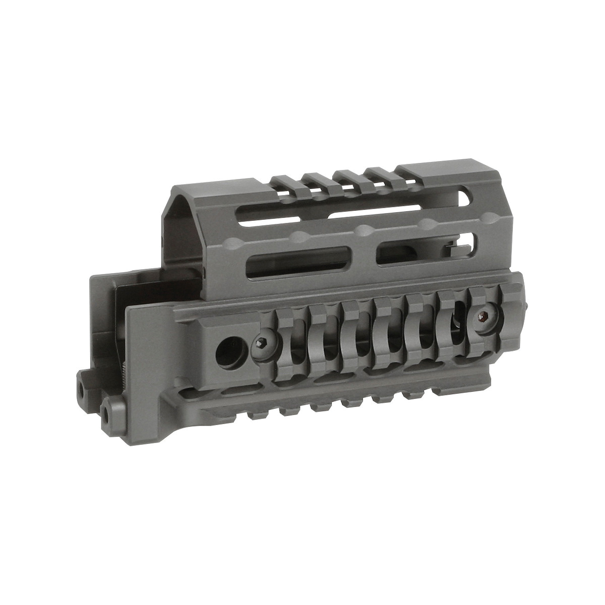 Midwest Industries AK Alpha Quad Rail Drop-In Handguard 4.63", Black - Midwest Industries