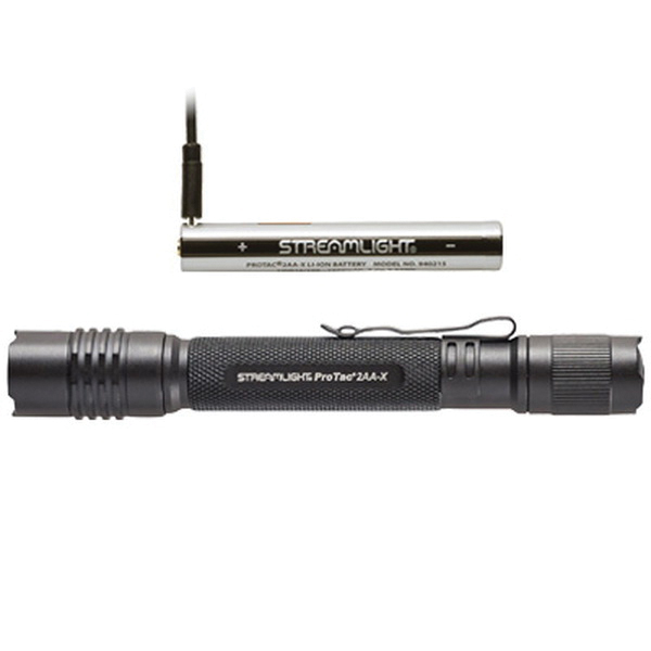 Streamlight ProTac 2AA-X Multi-Fuel Personal Carry Tactical Flashlight, 550 lm Black - Streamlight