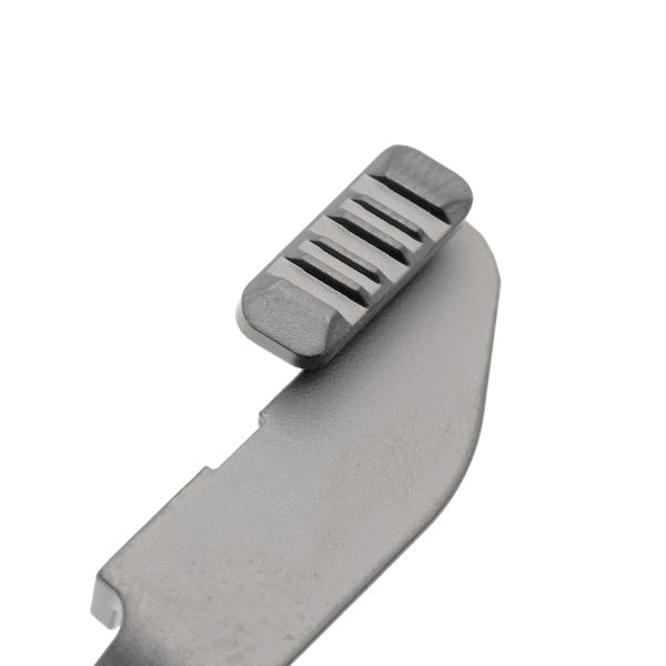 Tyrant Designs CNC Extended Slide Release Fits Springfield Armory Hellcat, Gray - Tyrant Designs Cnc