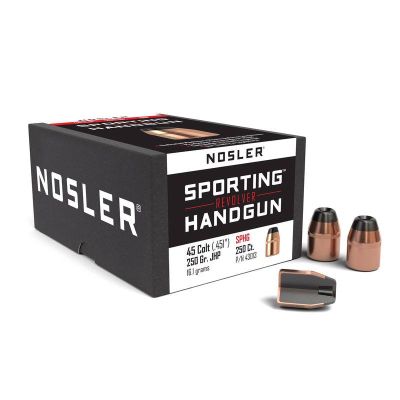 Nosler 45 Caliber (.451) 250gr Jacketed Hollow Point Bullets 100ct - 43013
