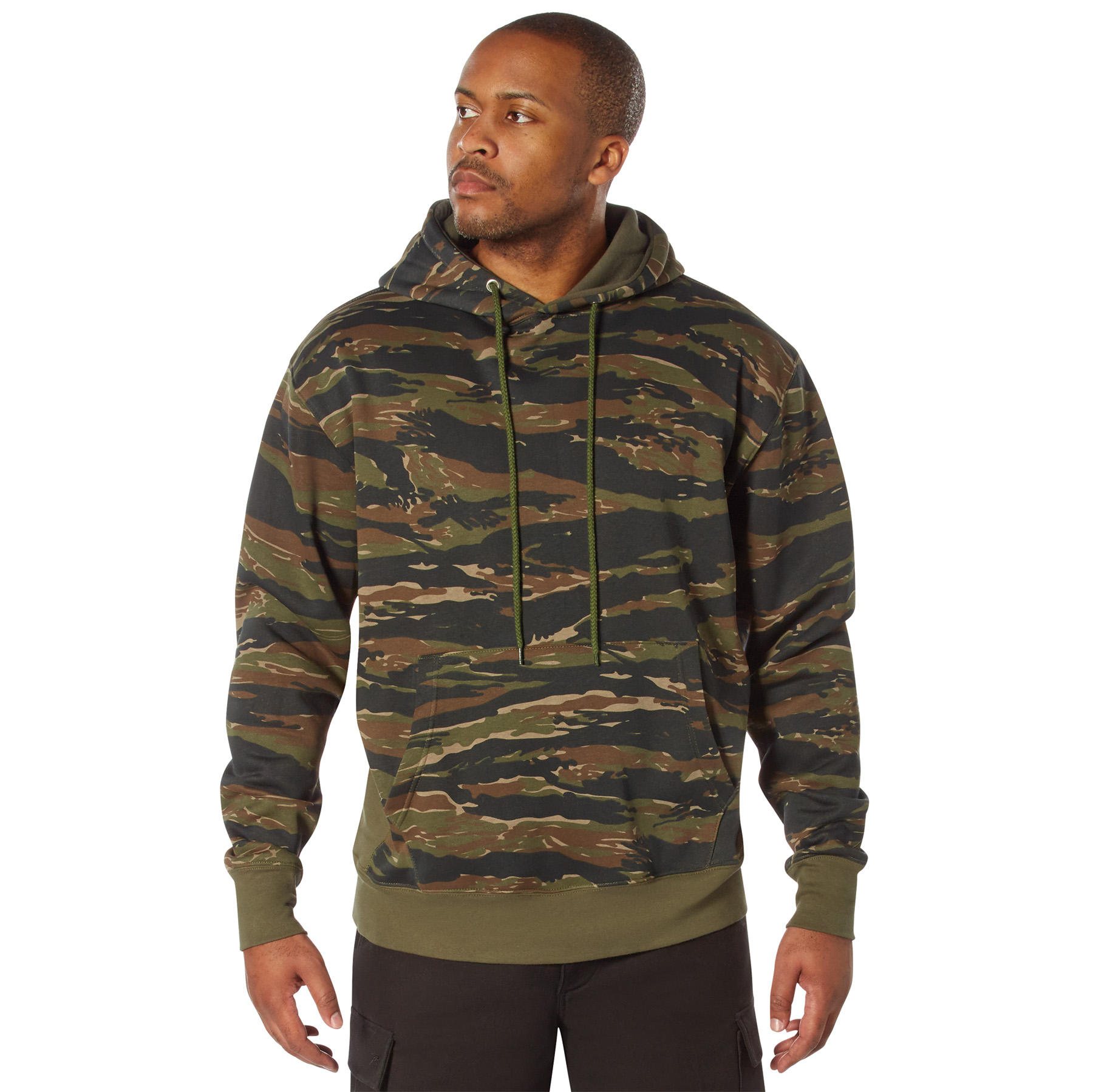 Rothco Rothco Every Day Pullover Hooded Sweatshirt - Tiger Stripe Camo, 2X-Large