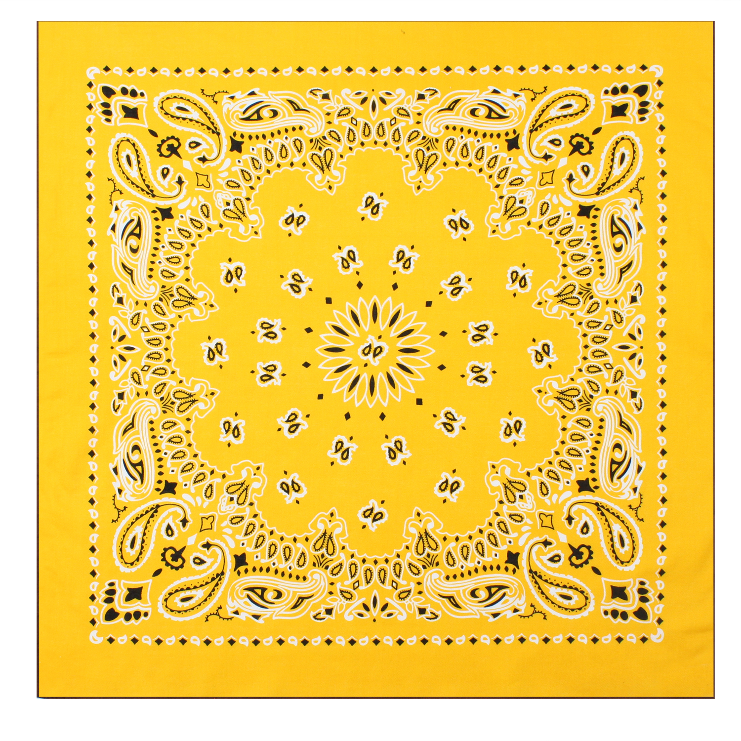Rothco Rothco Trainmen Paisley Bandana Extra-Large - 27 X 27, Yellow