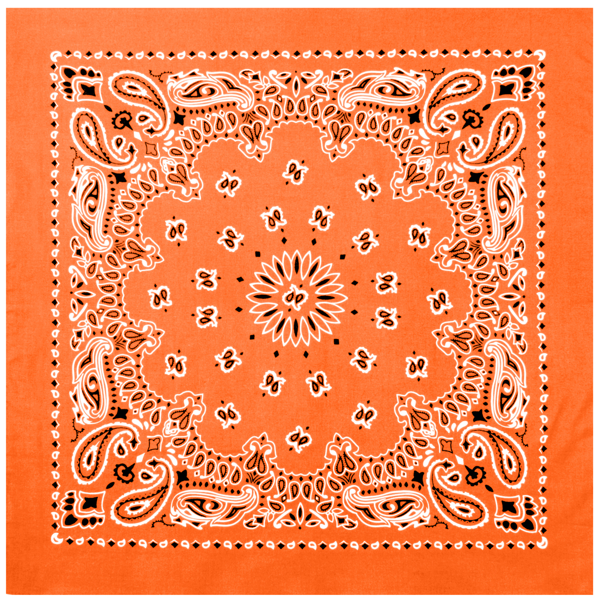 Rothco Rothco Trainmen Paisley Bandana Extra-Large - 27 X 27, Orange