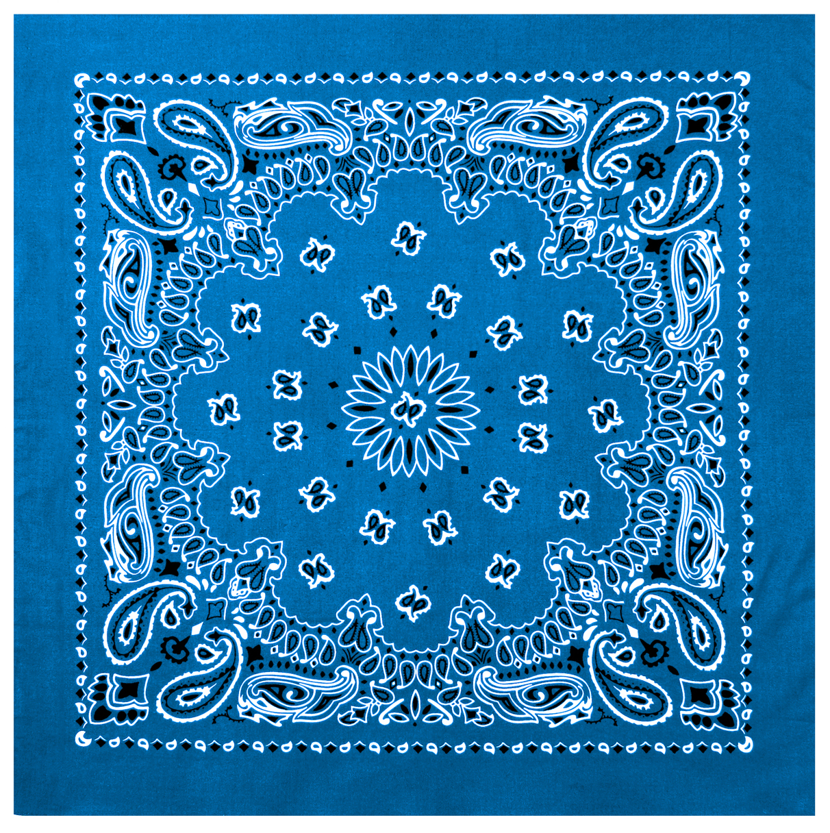 Rothco Rothco Trainmen Paisley Bandana Extra-Large - 27 X 27, Royal Blue