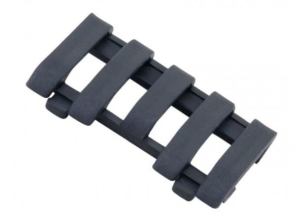 ERGO Low Pro 5 Slot Wire Loom Rail Covers - Black 4380-BK - Ergo
