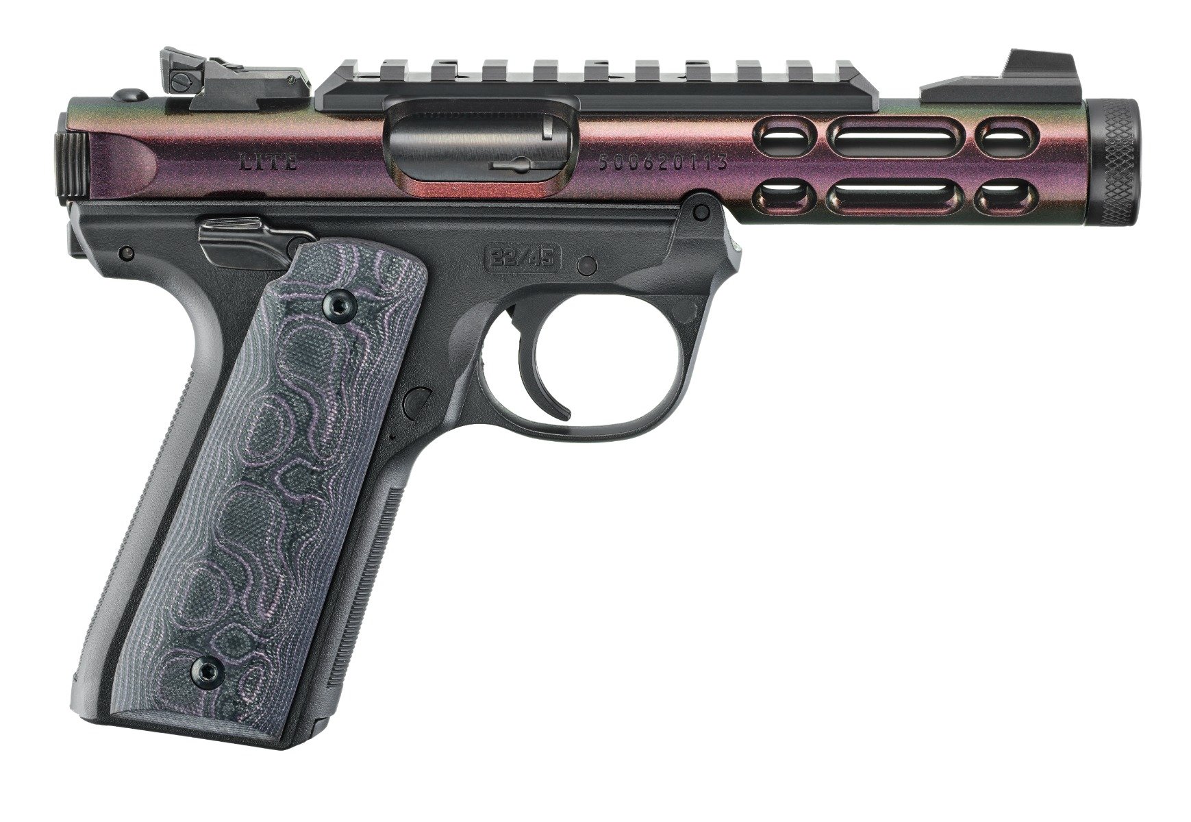 Ruger Mark IV 22/45 LITE .22LR 4.4" 10rd Pistol, Gun Candy Purple - 43954 - Ruger