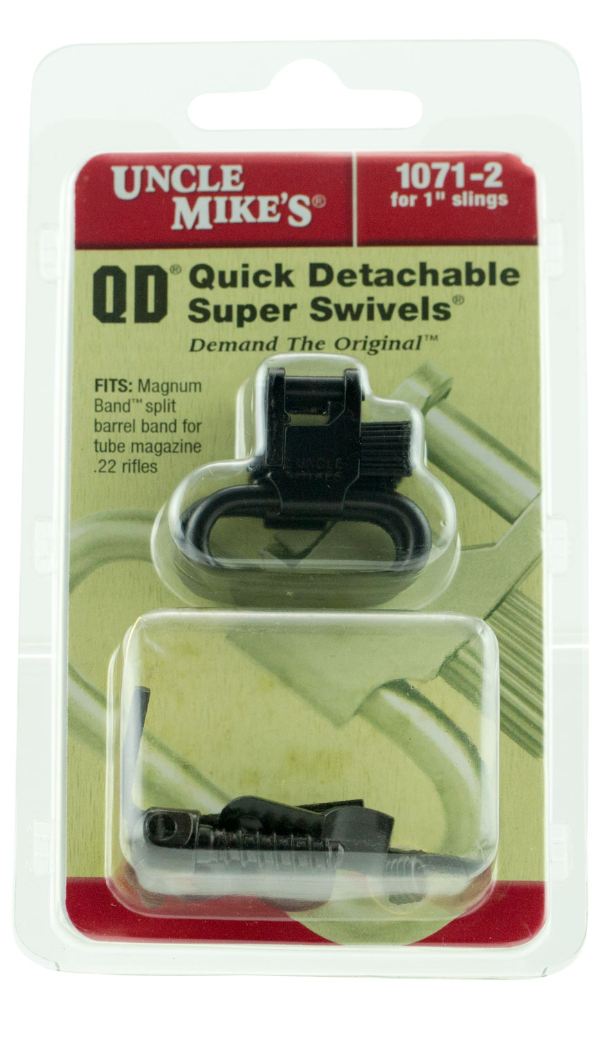Uncle Mike's 1" Magnum Band Quick Detachable Super Swivel, Black - 10712 - Uncle Mike's