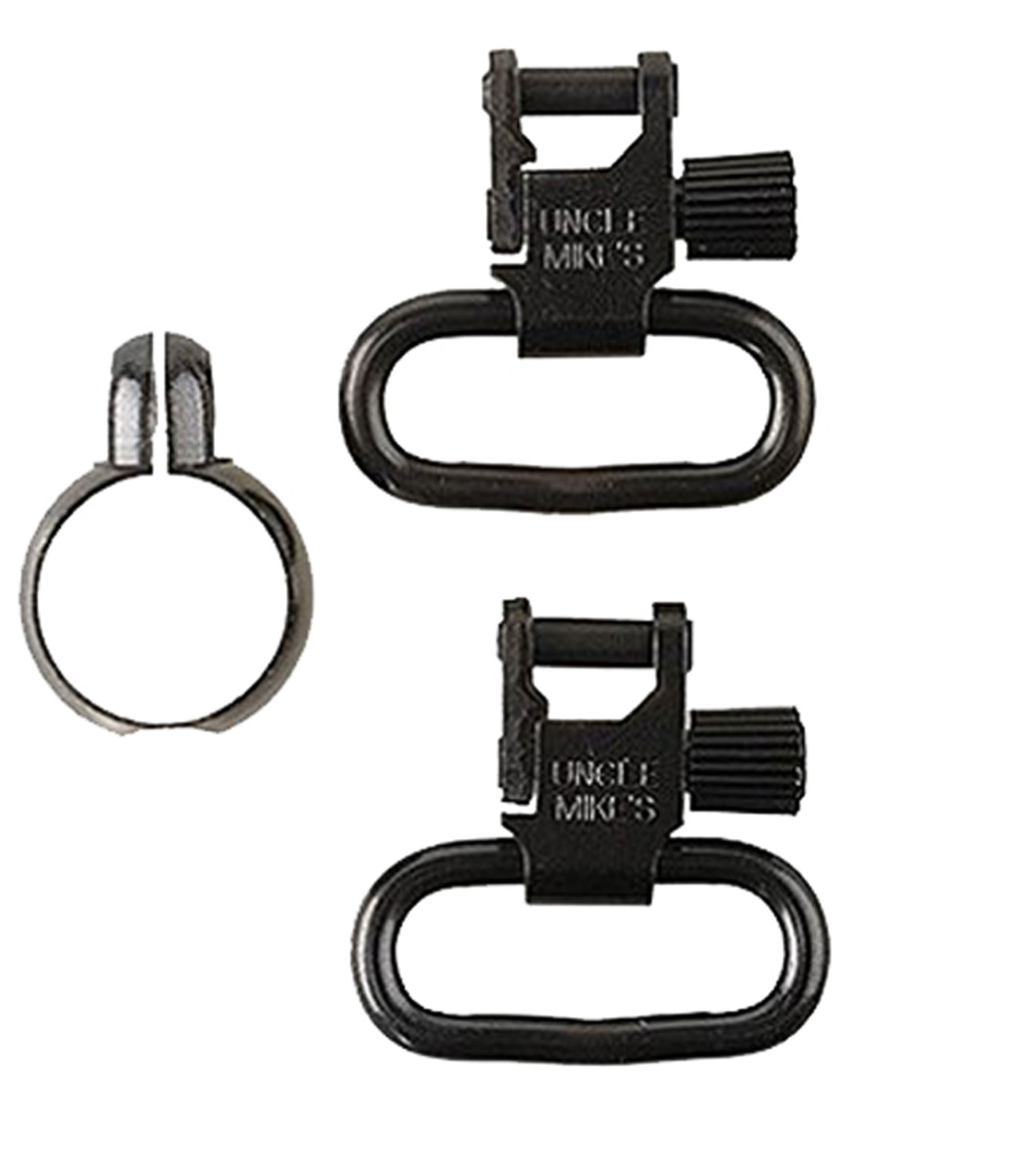 Uncle Mike's 1" Full Band Lever Action Quick Detachable Swivel, Black - 13312 - Uncle Mike's