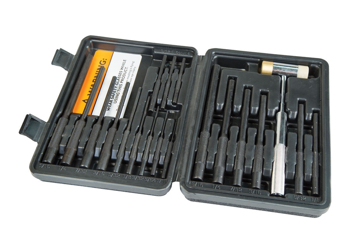 Wheeler Master Roll Pin Punch & Hammer Set - 110128 - Wheeler