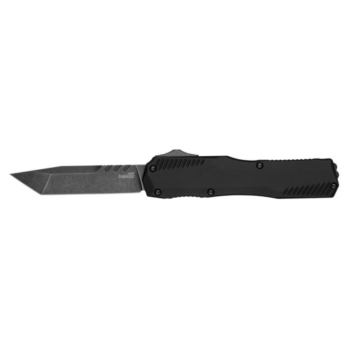 Kershaw Livewire OTF Knife Plain/Tanto, Black - Kershaw