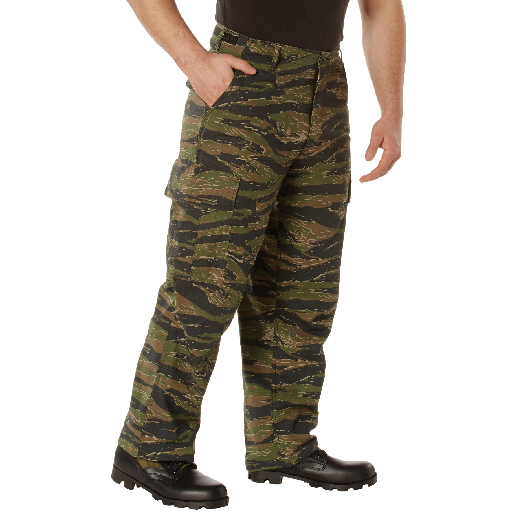 Rothco Rothco Vintage Vietnam Rip-Stop Fatigue Pants - Tiger Stripe Camo, Medium