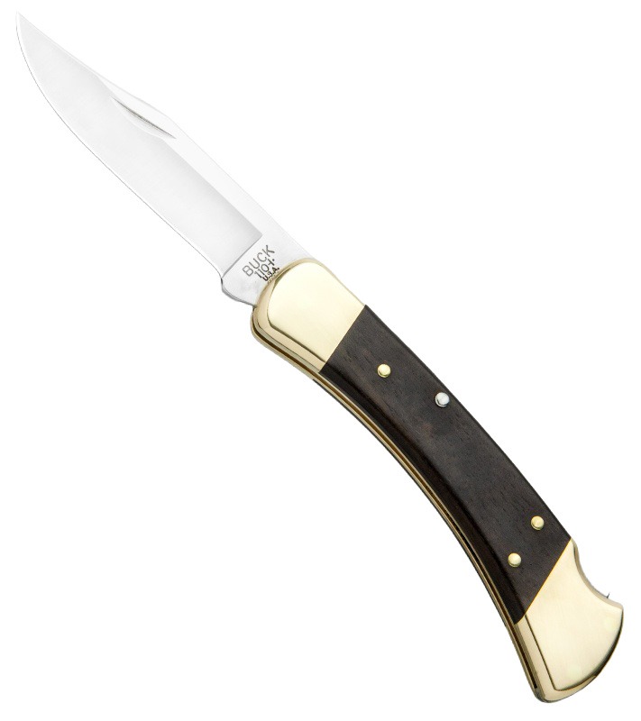 Buck Knives Buck 110 Hunter Folding Clip Point Knife, Ebony Wood - 0110BRS-B