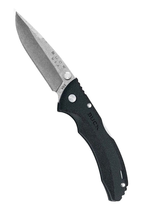 Buck 284 Bantam BBW Folding Drop Point Knife, Black - 0284BKS-C
