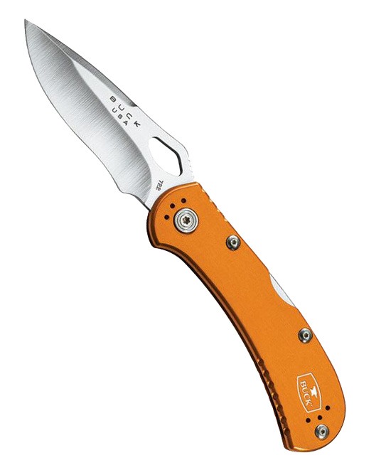 Buck 722 Spitfire Folding Drop Point Knife, Orange - 0722ORS1-C
