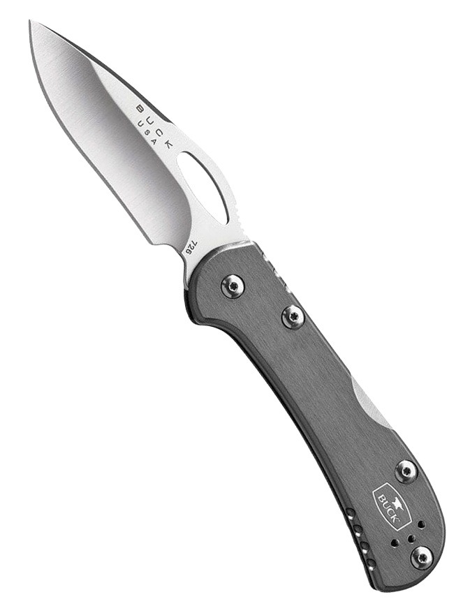 Buck 726 Mini Spitfire Folding Drop Point Knife, Gray - 0726GYS-C