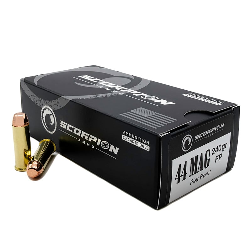 Scorpion Ammo Scorpion Ammo .44 Magnum 240gr FP 50rd - 44M240FP-S50 - $39.99 at Palmetto State Armory