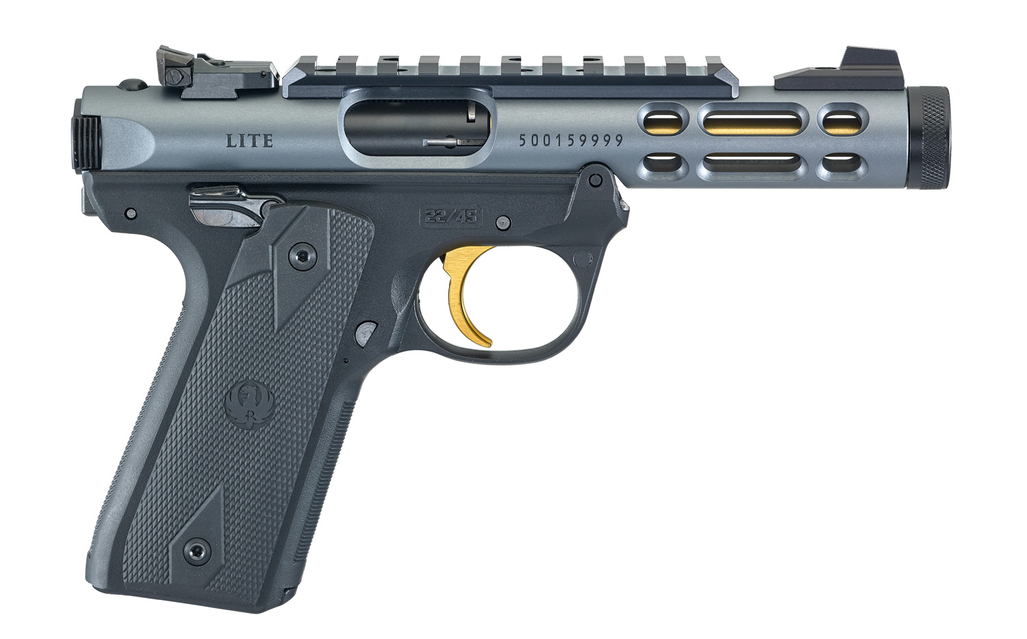 Ruger Mark IV 22/45 Lite 22Lr Pistol 10rd 4.4", Diamond Gray - 43934 - Ruger