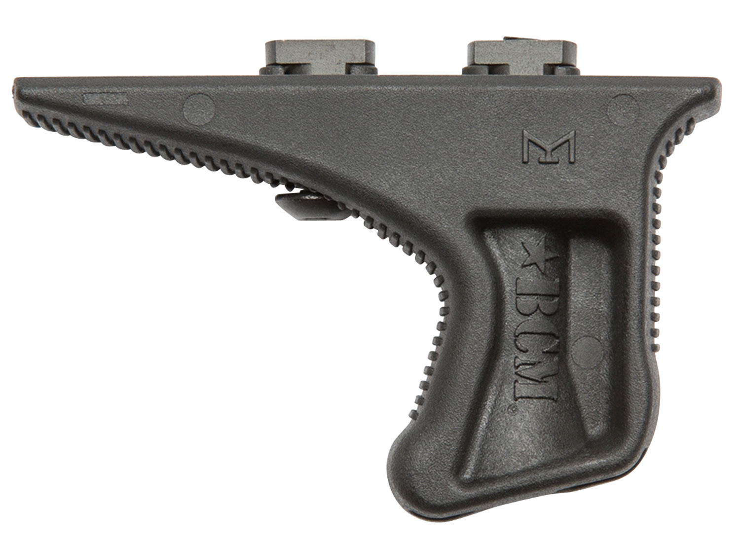 Bravo Company Mfg Angled Grip for M-LOK Handguard, Black - KAGMCMRBLK - Bcm