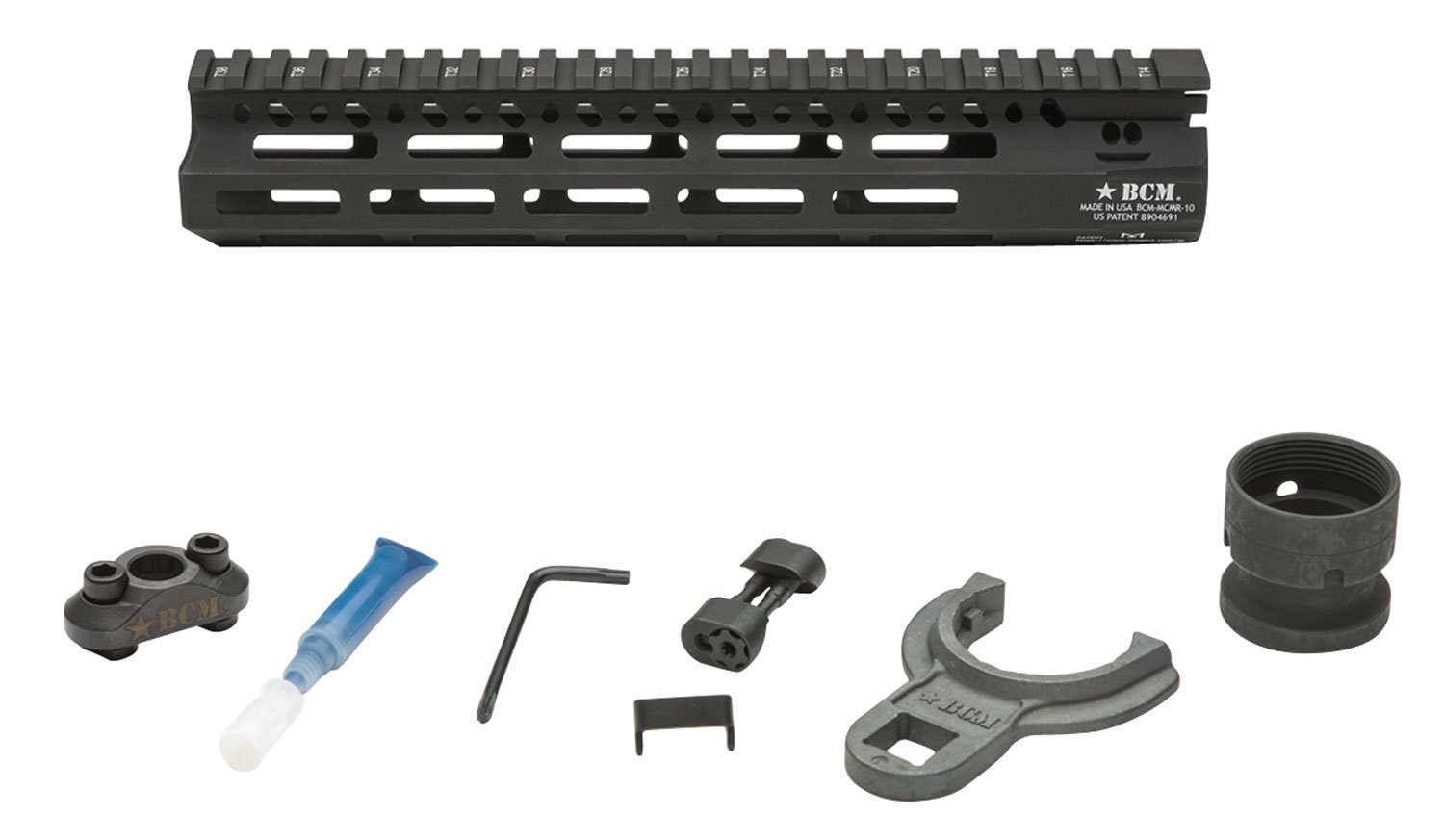 Bravo Company Mfg M-LOK 10" Modular Rail, Black - MCMR10556BLK - Bcm