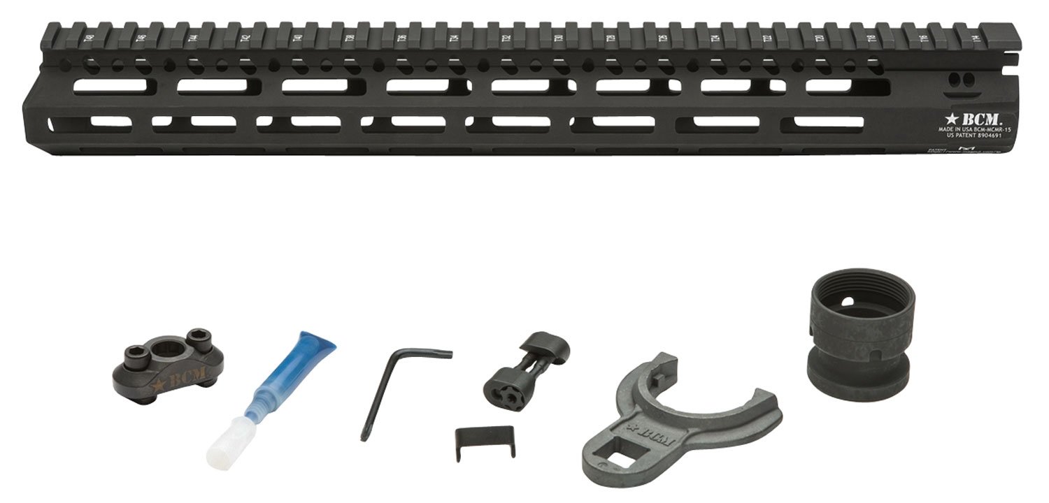 Bravo Company Mfg M-LOK 15" Modular Rail, Black - MCMR15556BLK - Bcm