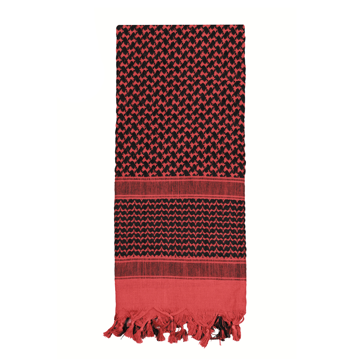 Rothco Rothco Lightweight Shemagh Tactical Desert Keffiyeh Scarf - Red - Black