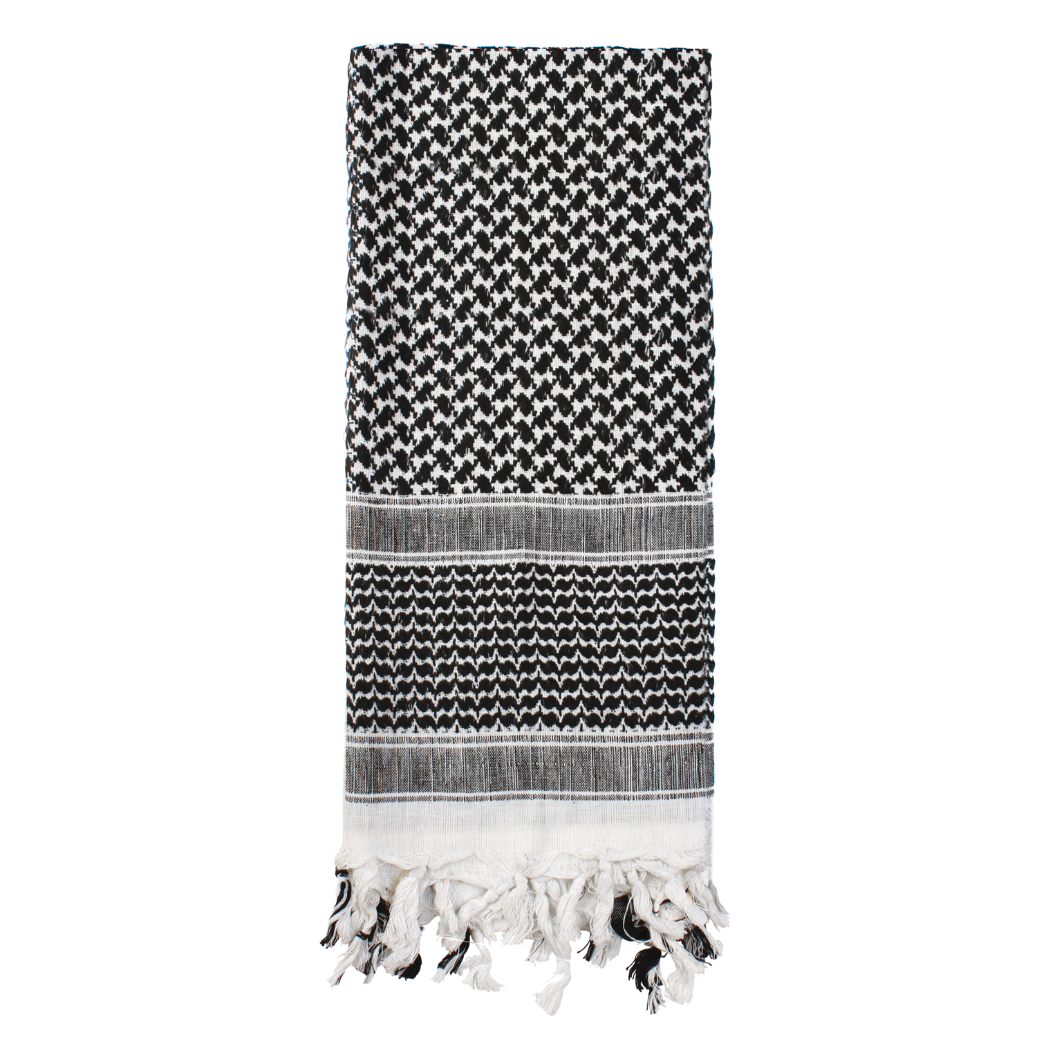 Rothco Rothco Lightweight Shemagh Tactical Desert Keffiyeh Scarf - Black - White