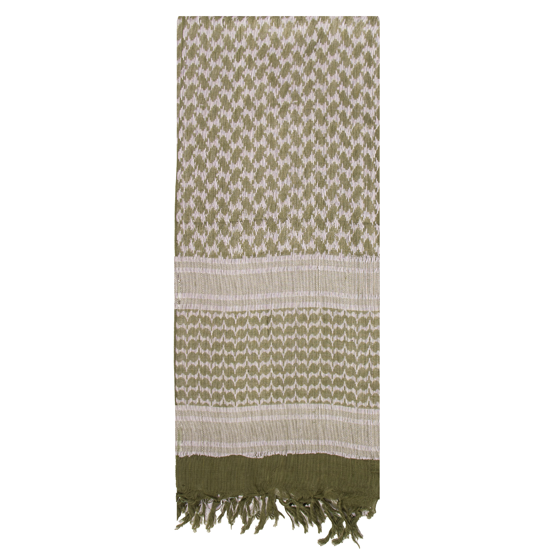 Rothco Rothco Lightweight Shemagh Tactical Desert Keffiyeh Scarf - Olive Drab - White