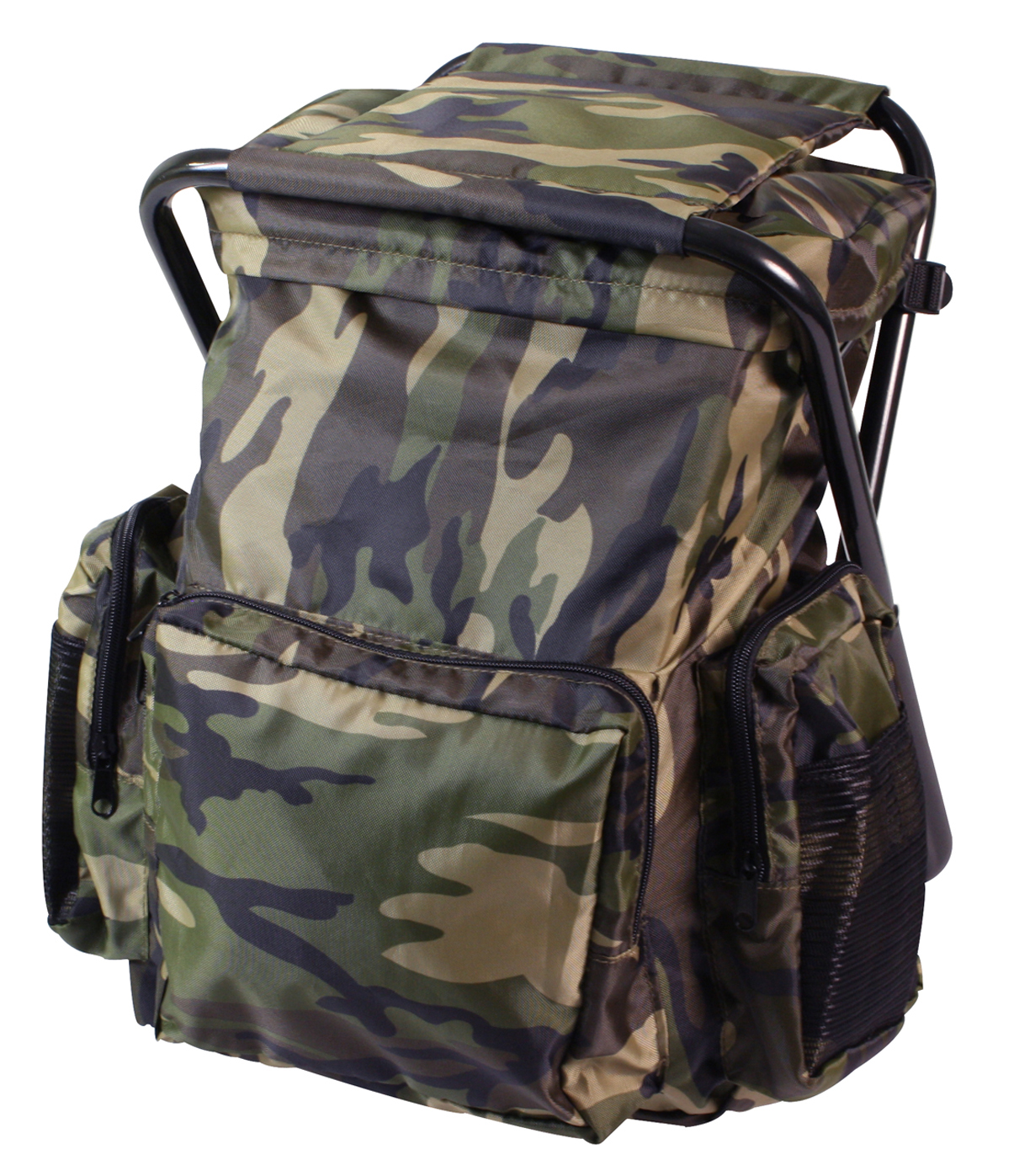 Rothco Rothco Backpack And Stool Combo Pack - Woodland Camo