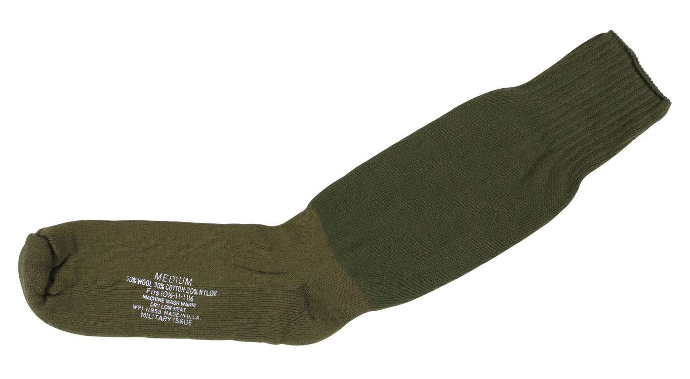 Rothco Rothco G.I. Type Cushion Sole Socks - Olive Drab, Medium