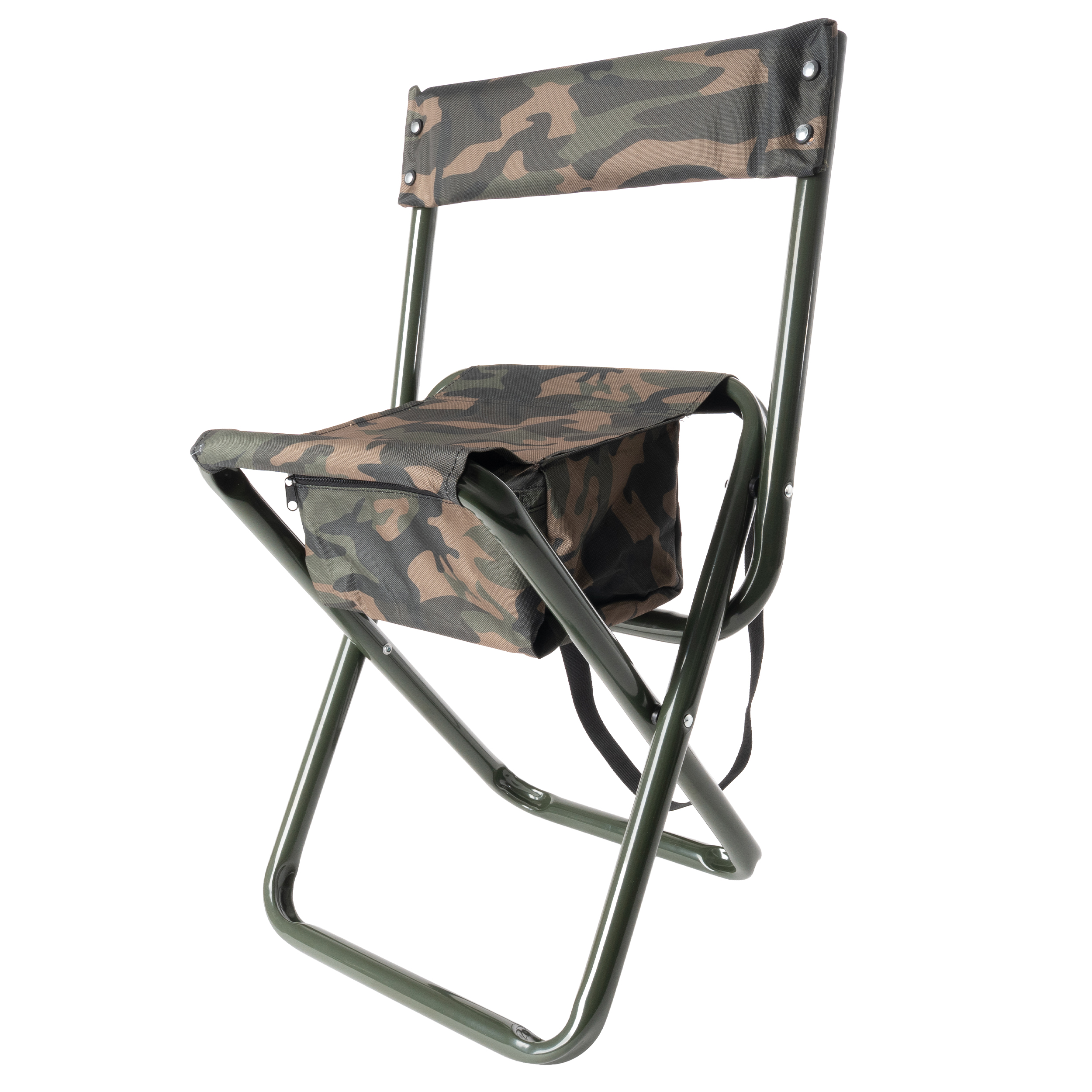 Rothco Rothco Deluxe Folding Stool With Pouch - Woodland Camo
