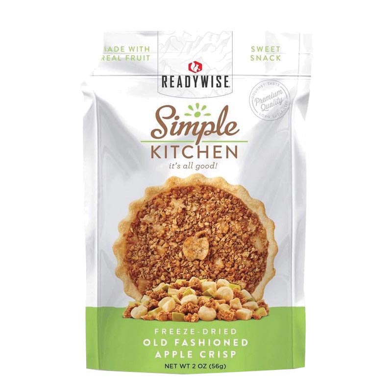 ReadyWise Simple Kitchen Old Fashioned Apple Crisp, 2 oz Pack of 6 - Readywise