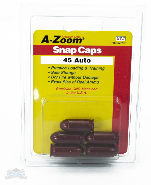 A-Zoom .45 ACP Snap Caps 5 Pack- 15115 - A-Zoom