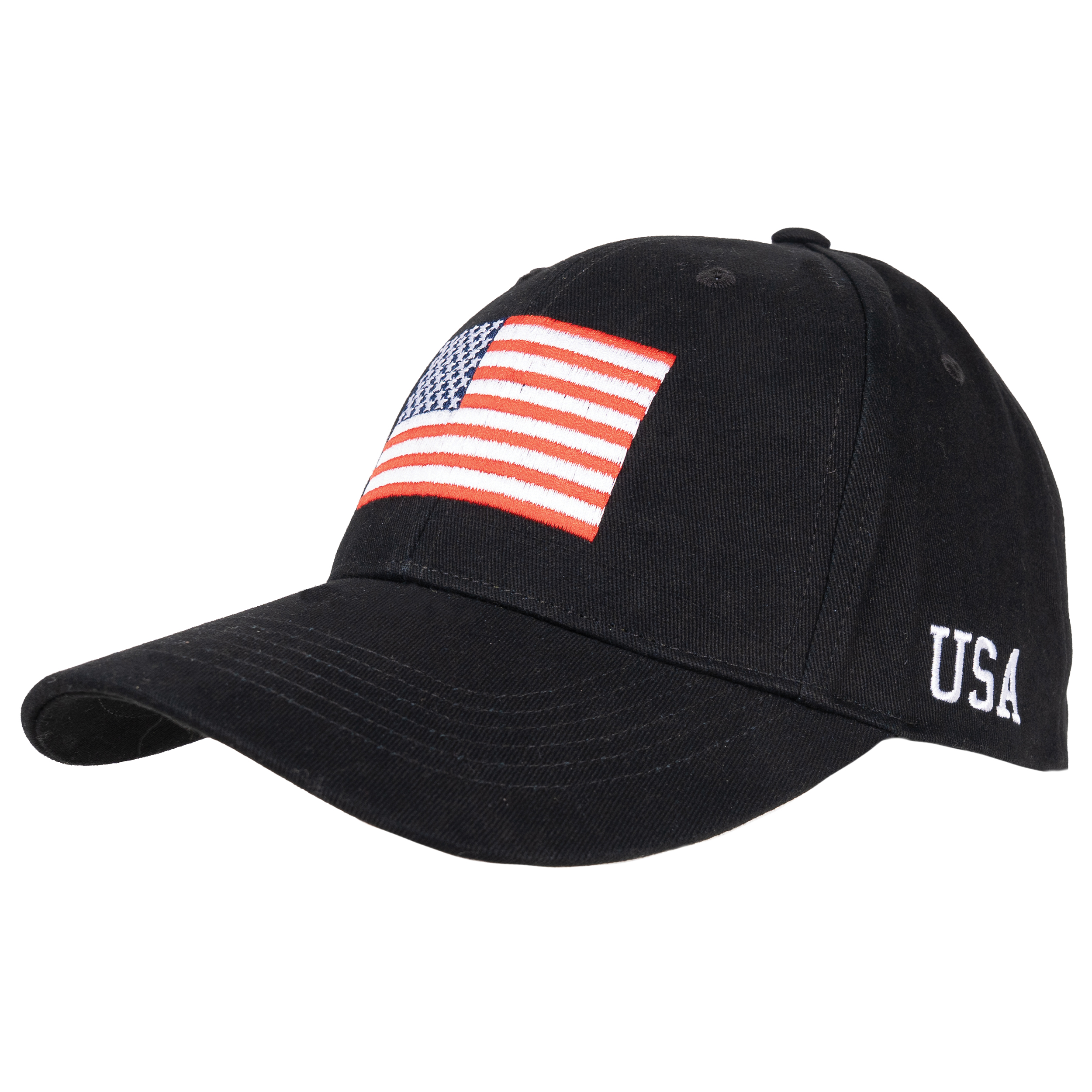 Rothco Rothco Usa Flag Low Profile Cap - Black