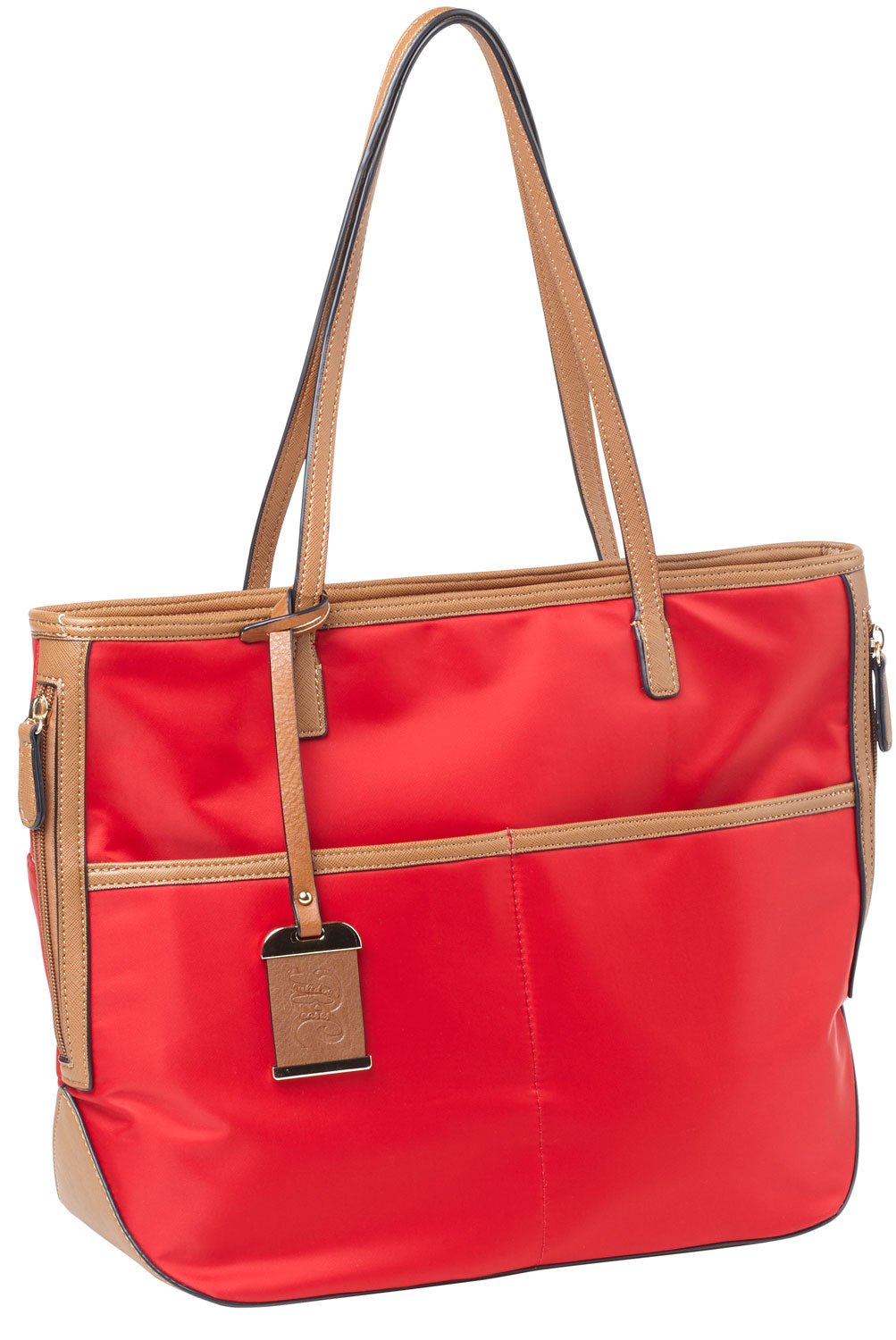 Bulldog Cases Tote Purse w/ Holster, 2-Compartment, Bright Red - BDP-056 - Bulldog Cases