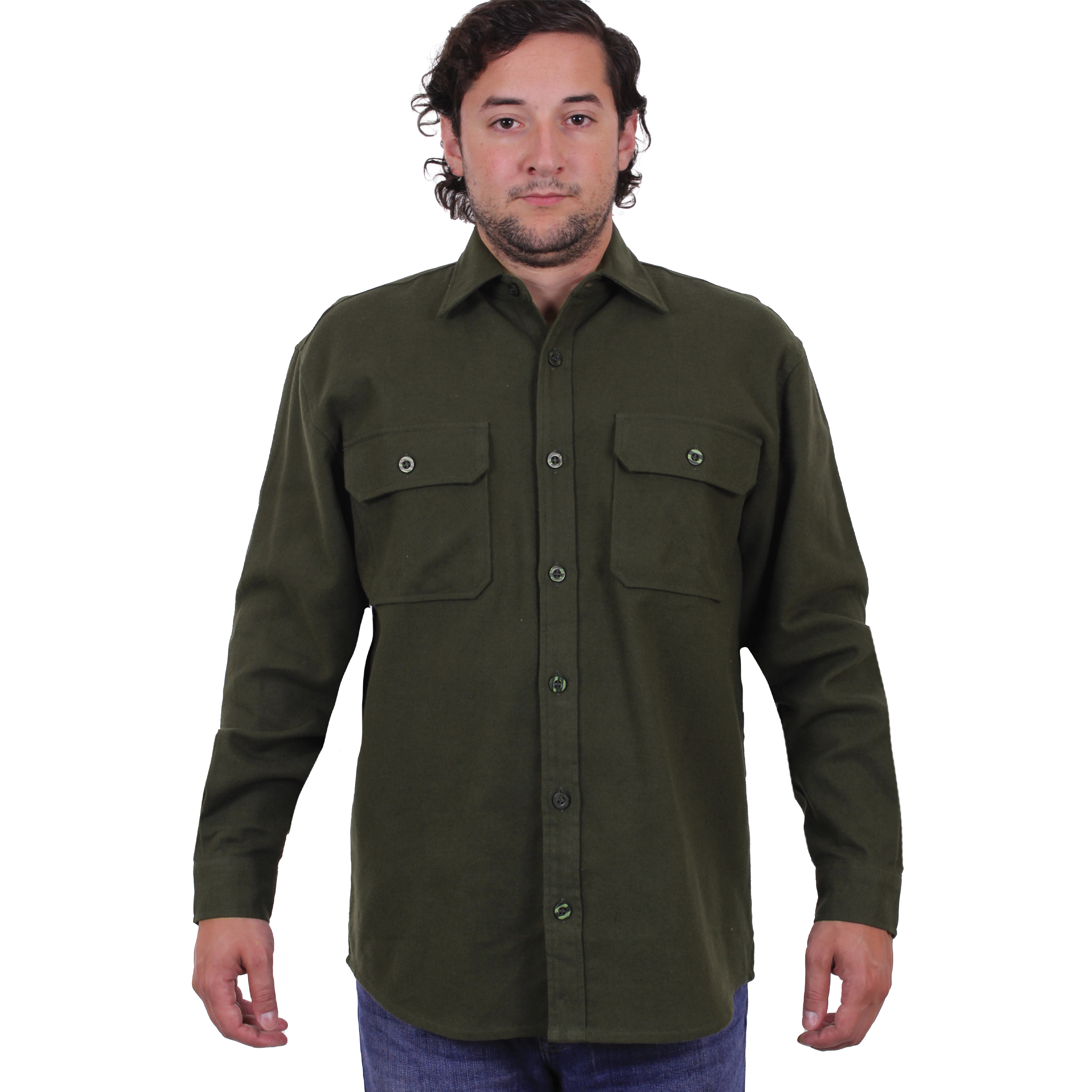 Rothco Rothco Heavy Weight Solid Flannel Shirt - Olive Drab, Medium