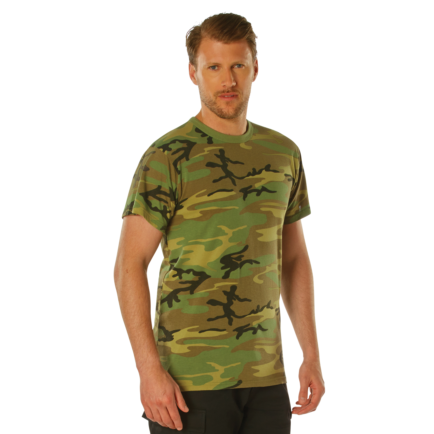 Rothco Rothco Vintage Camo T-Shirts - Woodland Camo, Medium