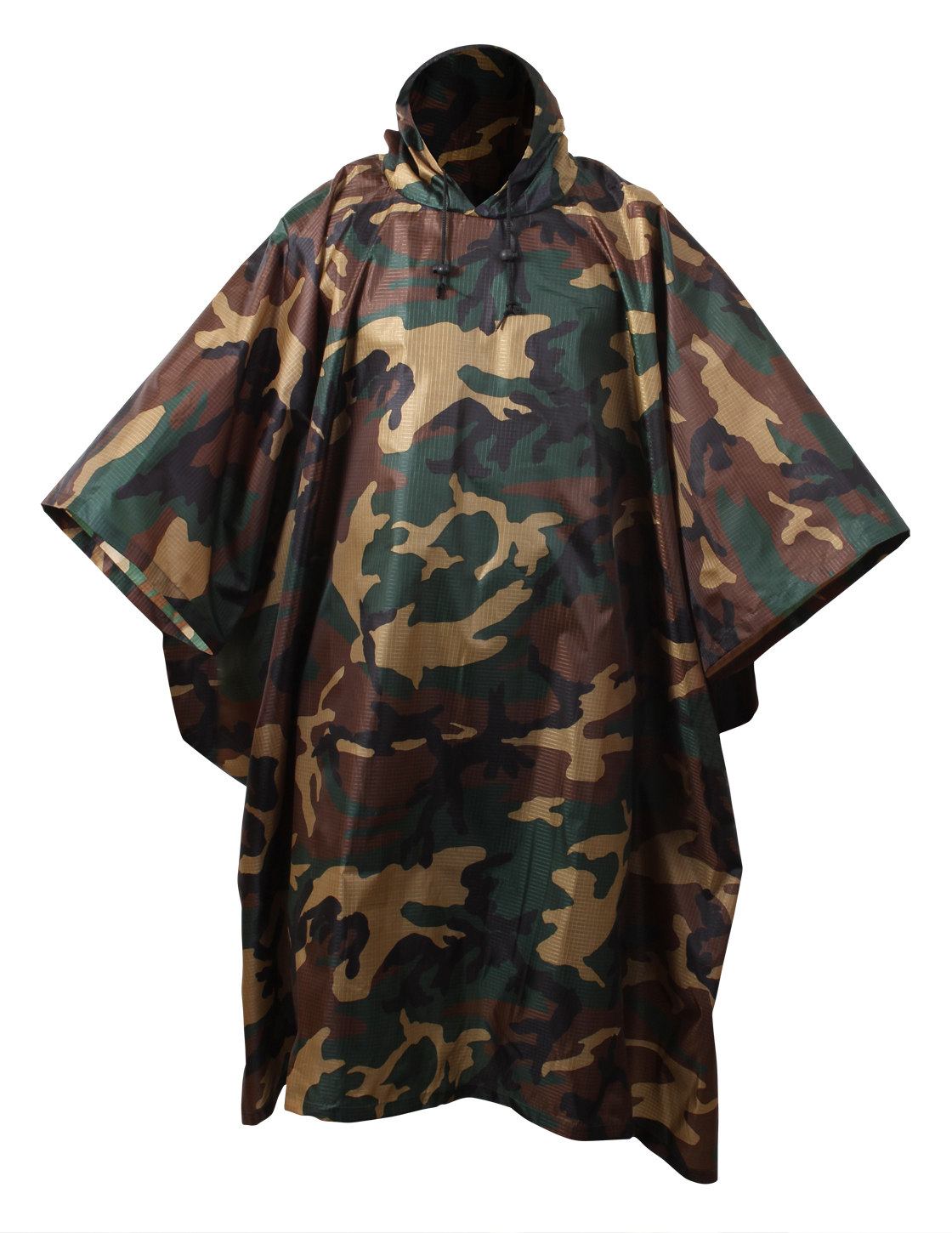 Rothco Rothco G.I. Type Rip-Stop Poncho - Woodland Camo