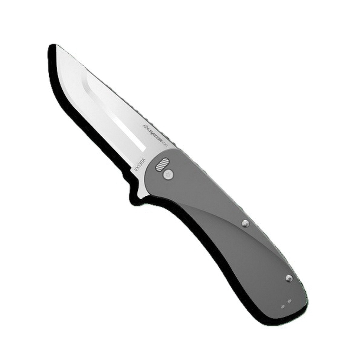 Outdoor Edge Knives Razor VX1 Folding Knife, Gray - Outdoor Edge Knives