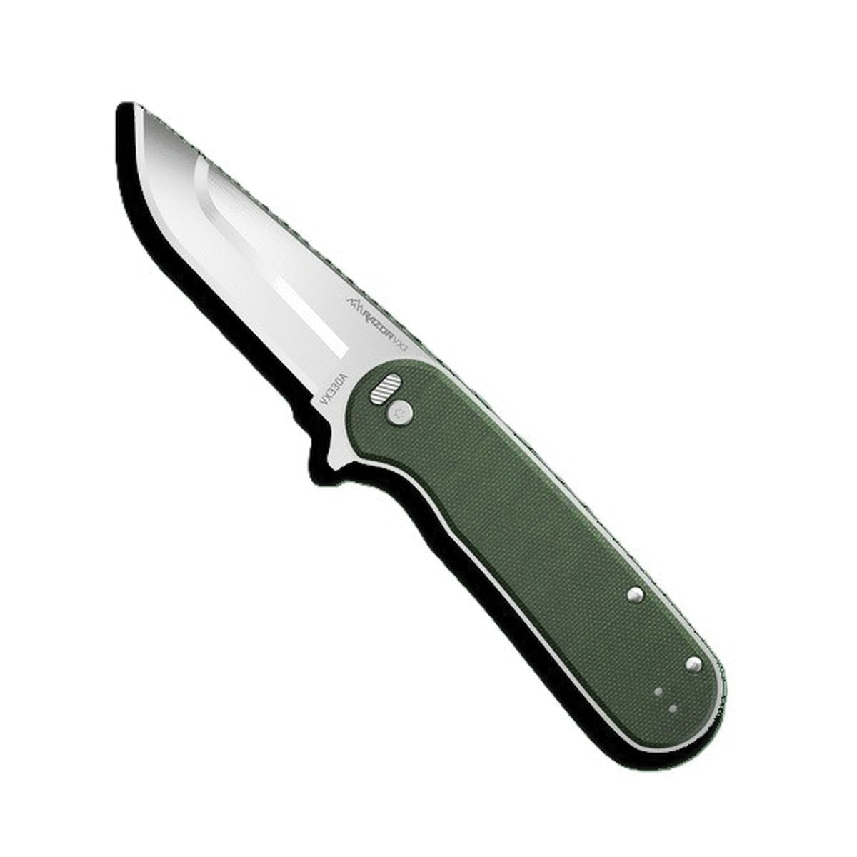 Outdoor Edge Knives Razor VX3 Folding Knife, Green - Outdoor Edge Knives