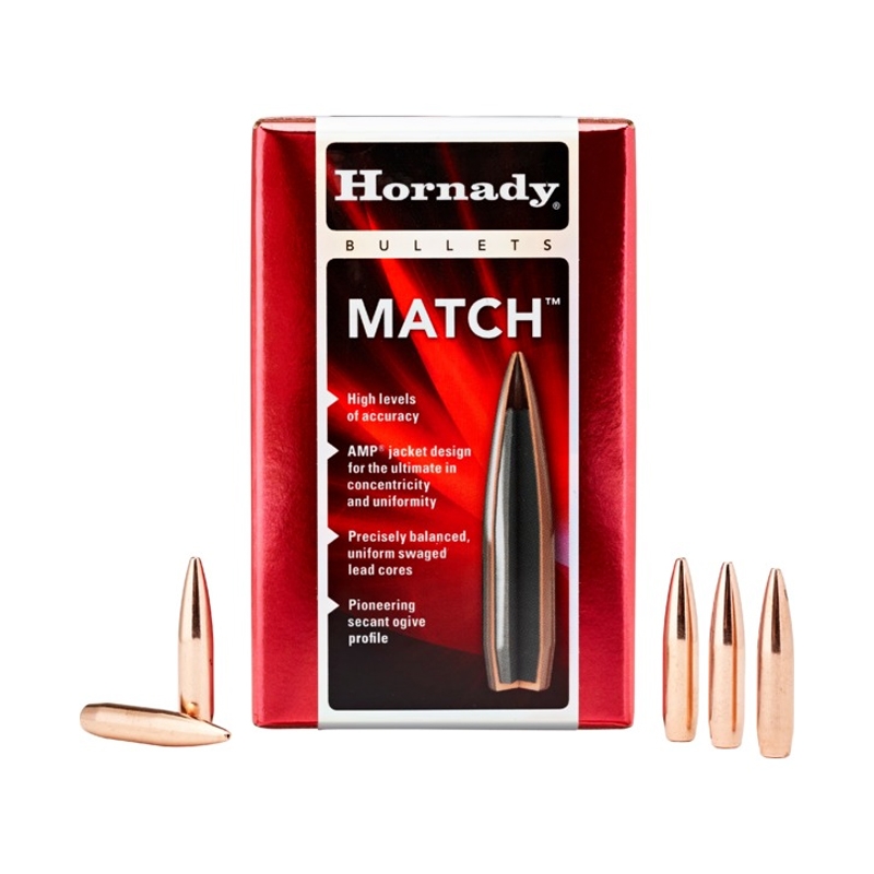 Hornady 22 Cal (.224) 68 gr Match BTHP Bullets, 100 Count - 2278 - Hornady