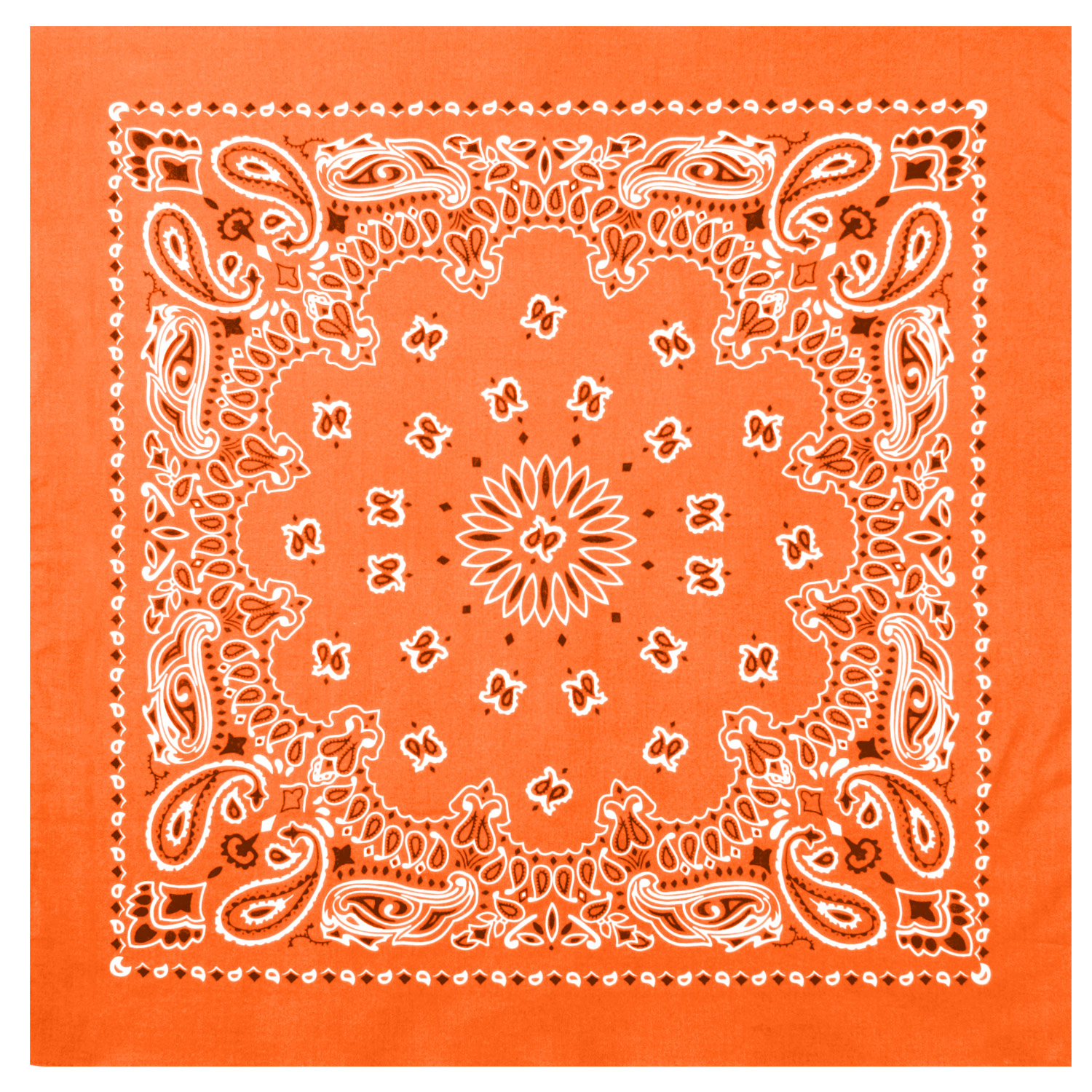 Rothco Rothco Trainmen Paisley Bandana - 22 X 22, Orange