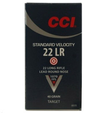 CCI .22 Long Rifle 40gr LRN Standard Velocity Ammunition 500rds (10 Boxes of 50) - 50035 - Cci