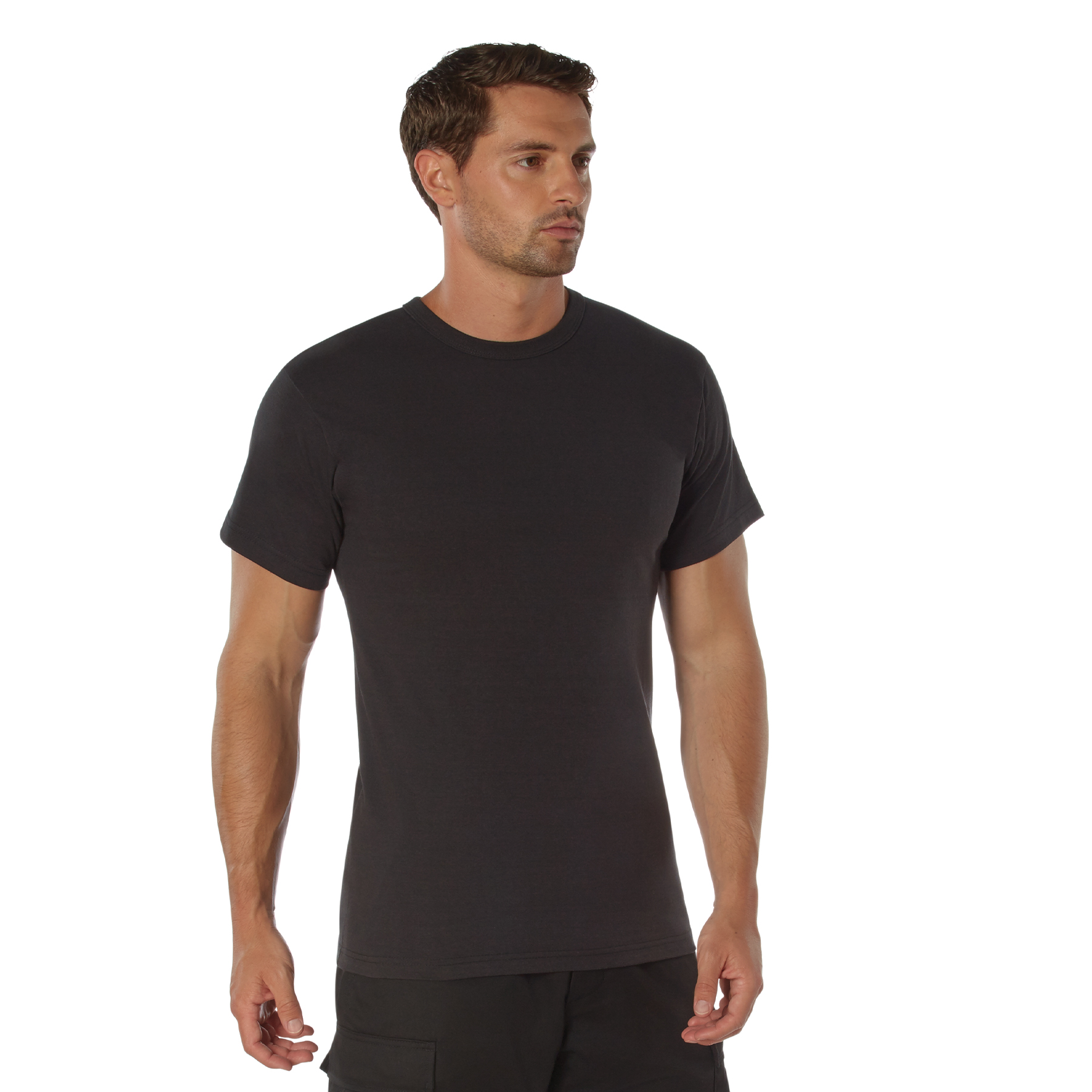 Rothco Rothco Heavyweight T-Shirts - Black, Small