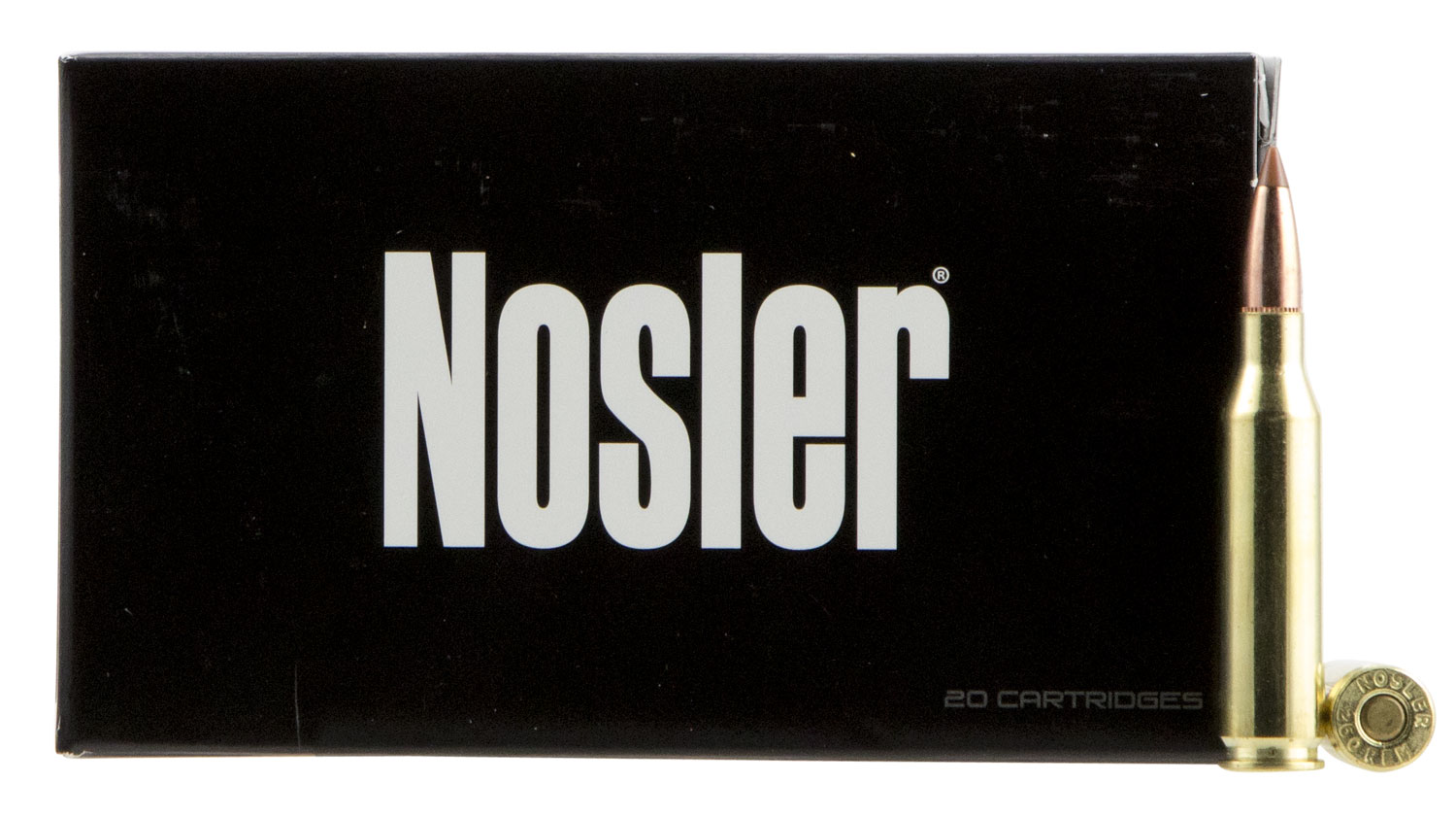 Nosler 260 Rem 120 grain Ballistic Tip Hunting Rifle Ammo, 20/Box - 40056 - Nosler